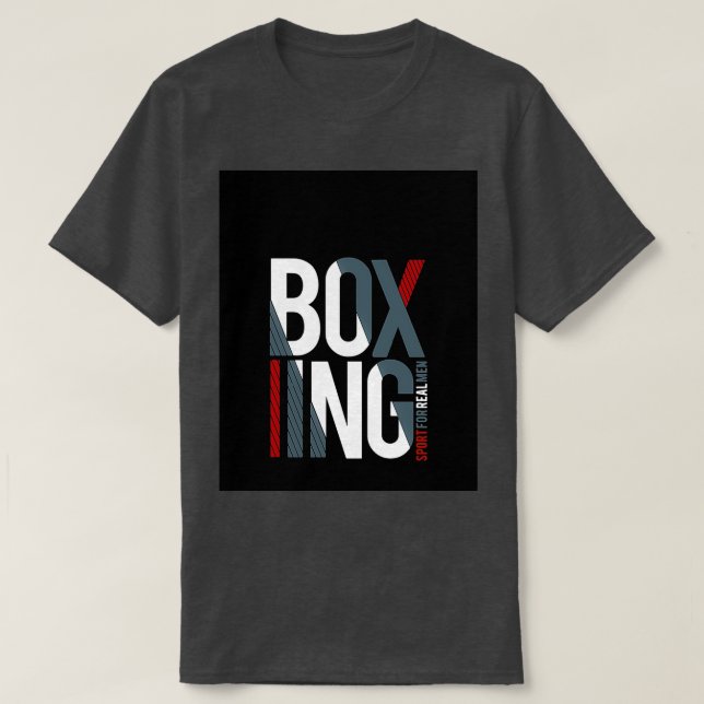 Boxing-sport för riktig manar-grafik t shirt (Design framsida)