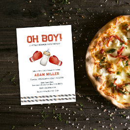 Boxing Sport Little Champion Baby Shower Inbjudningar