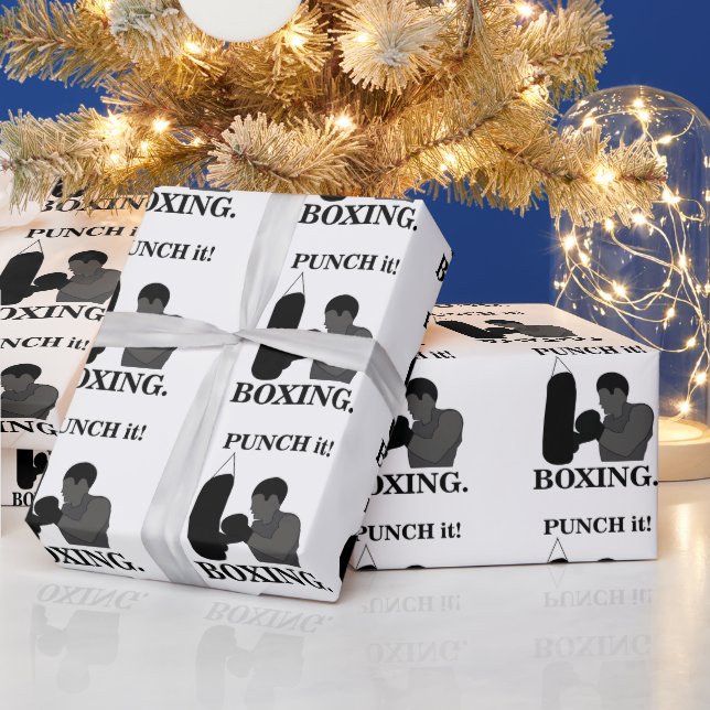Boxing Sport Slår den Boxing Presentpapper (Helgdagar)