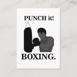 Boxing Sport Slår den Boxing Visitkort