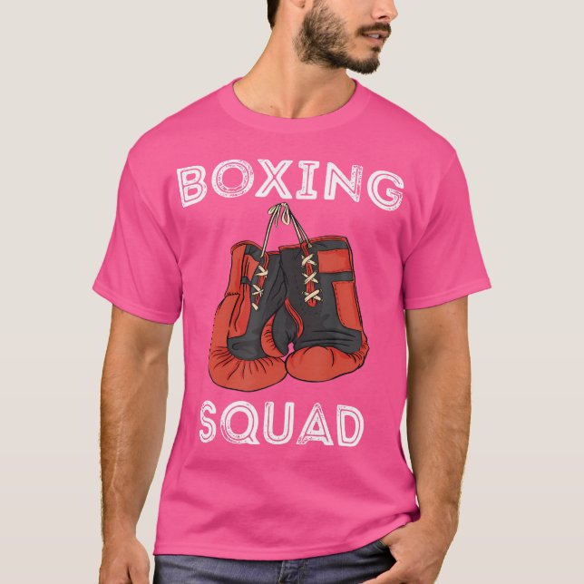 Boxing Squad Boxing Handskar Kickboxer Mma Kickbox T Shirt (Framsida)