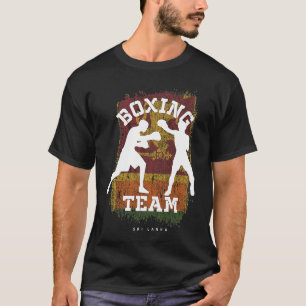 Boxing Sri Lanka Combat Sports Fighter Boxing T Shirt
