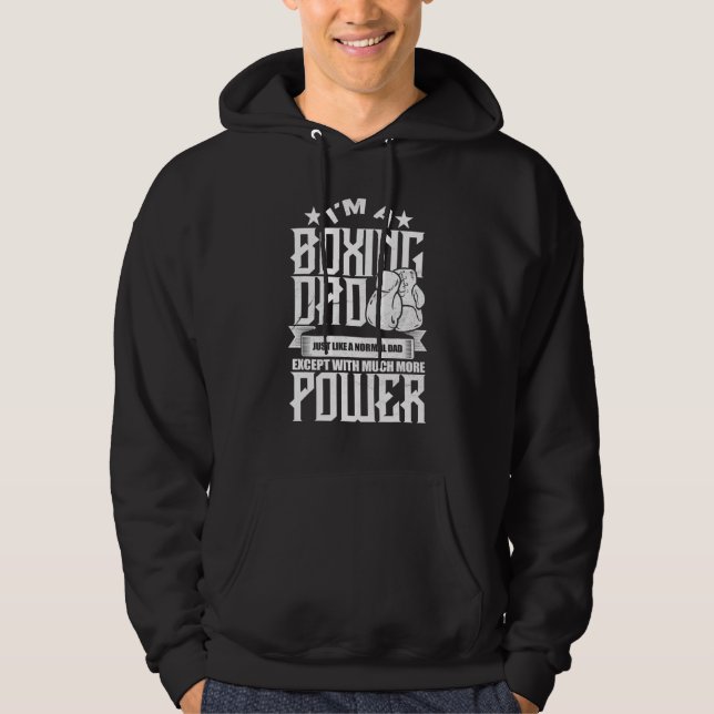 Boxing T Handskar Fighter Champion Slår Ring Coach Hoodie (Framsida)