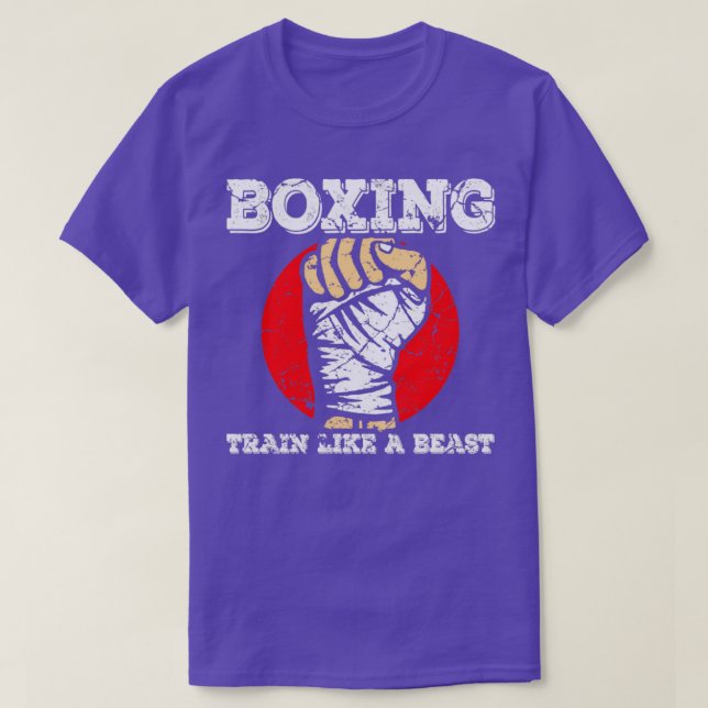 Boxing Tåg som en Beast T Shirt (Design framsida)