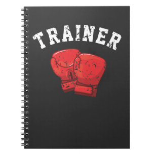Boxing Trainer Boxer Personal Coach Box Utbildning Anteckningsbok