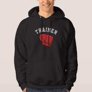 Boxing Trainer Boxer Personal Coach Box Utbildning Hoodie