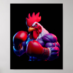 Boxing Tupp Boxer Kickboxer Mma Fighter Combat Poster
