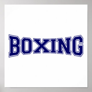 Boxing Universiteten Stil Poster