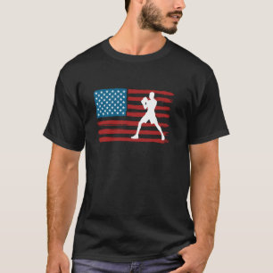 Boxing USA flagga Patriotic American Sports Gifts T Shirt