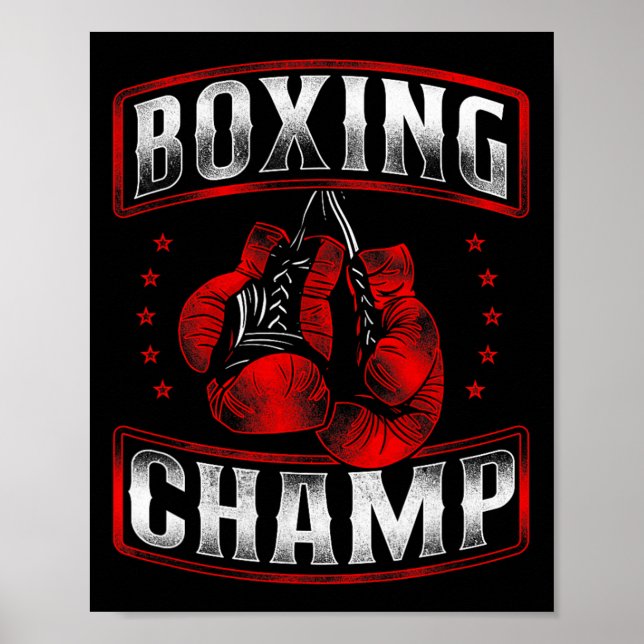 Boxing Vintage Boxing Champ Poster (Framsidan)