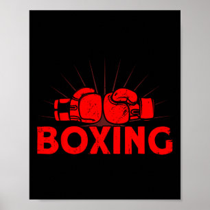 Boxing Vintage Kärlek Title Boxing Poster