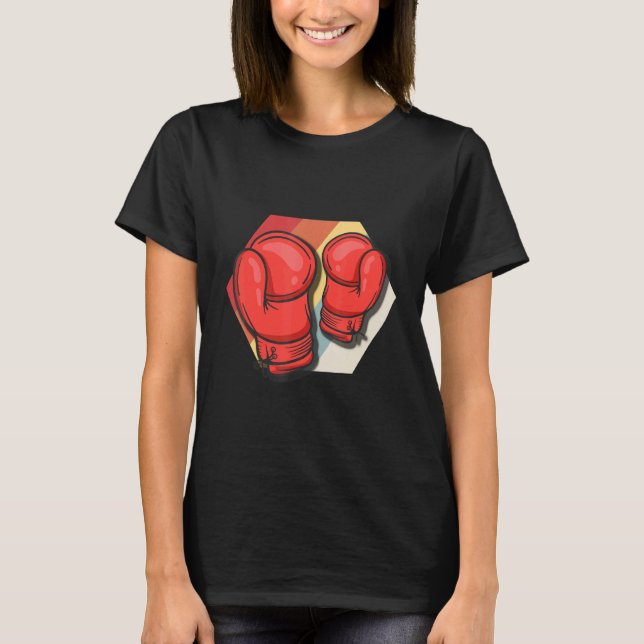 Boxing Workout Gym Boxer Champion T Shirt (Framsida)