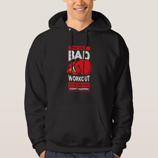 Boxingfor A Kickboxer Hoodie (Framsida)