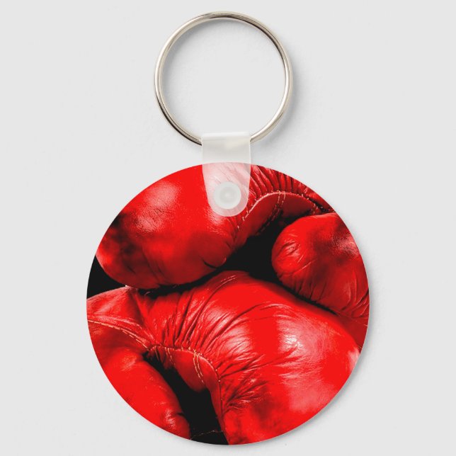 Boxinghandskar Boxer Grunge Stil Nyckelring (Framsida)