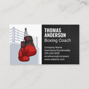Boxinghandskar Boxing Ring Visitkort