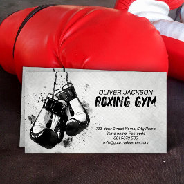 Boxinghandskar för vattenfärg bläck art visitkort