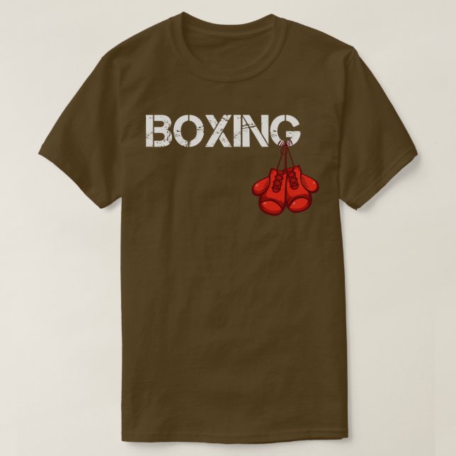 Boxinghandskar, gåva till boxare t shirt (Design framsida)