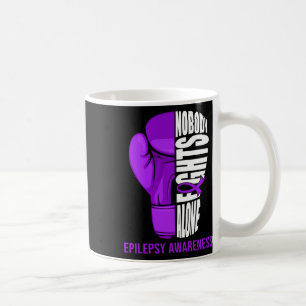 Boxinghandskar Ingen bekämpar Ensam Epilepsi Cance Kaffemugg