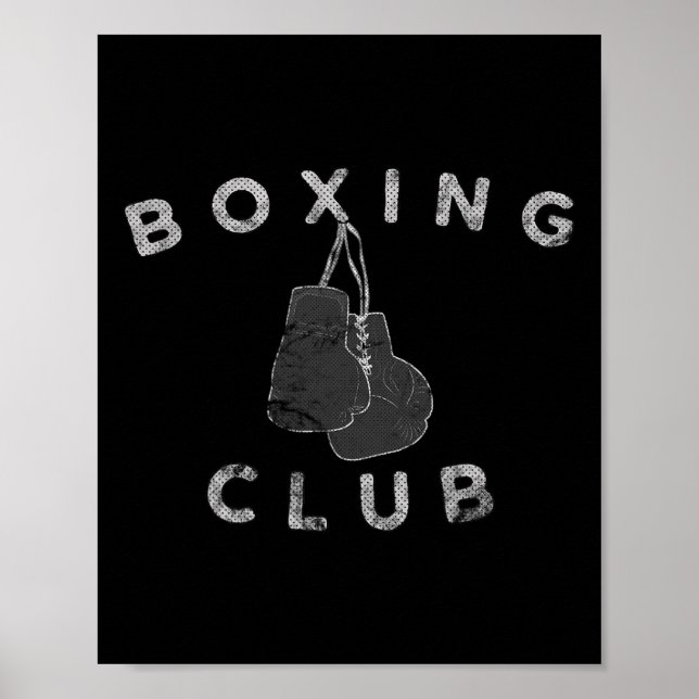 Boxinghandskar, Klubb, viltlevande boxningshandska Poster (Framsidan)