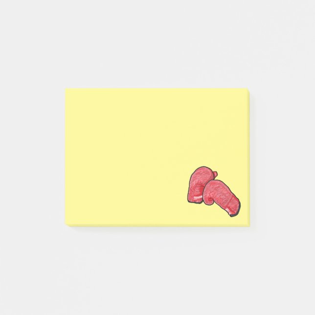 Boxinghandskar Post-it Block (Framsida)