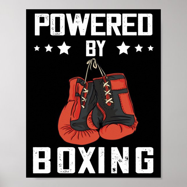 Boxinghandskar som drivs av Boxing Boxer Kickboxer Poster (Framsidan)