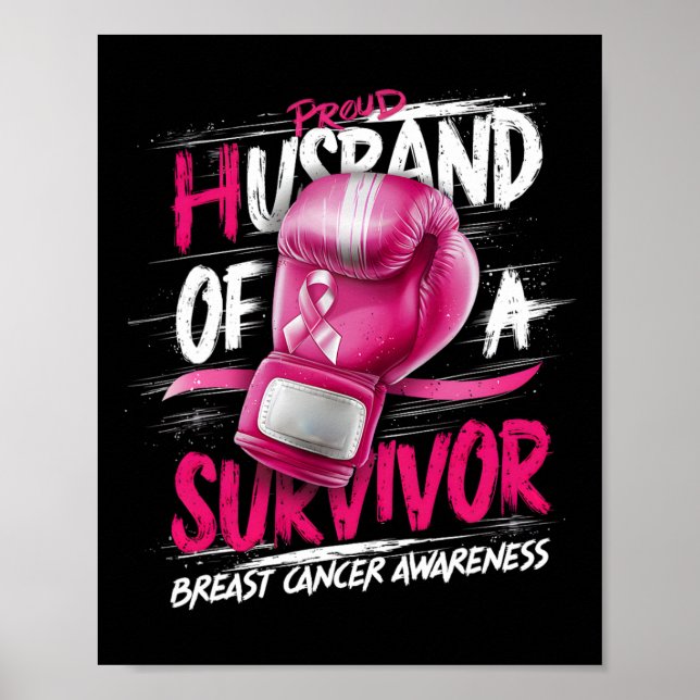Boxinghandskar stolta Make i ett överlevande bröst Poster (Framsidan)
