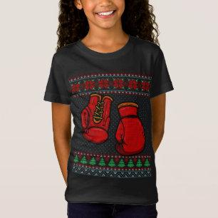 Boxinghandskar Ugly Sweater jul T Shirt