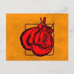 Boxinghandskar Vykort