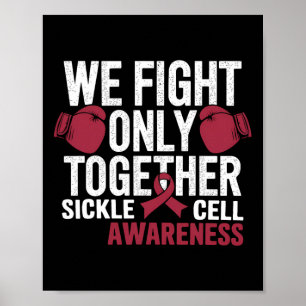 Boxinghandsken för att öka medvetenheten om sickle poster