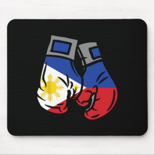 Boxinghandsken med Flagga Filippinerna Musmatta
