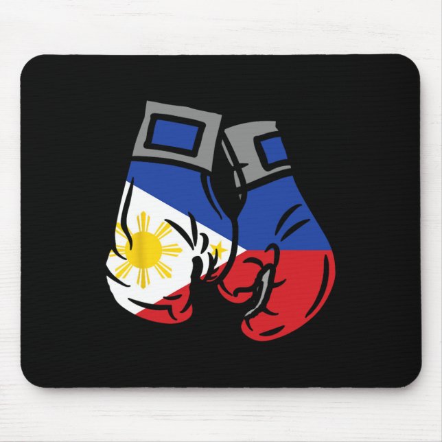 Boxinghandsken med Flagga Filippinerna Musmatta (Framsidan)