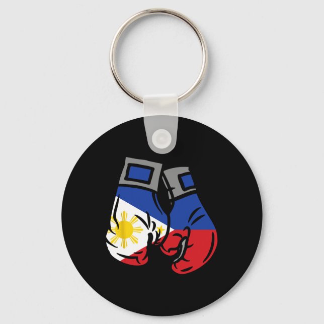 Boxinghandsken med Flagga Filippinerna Nyckelring (Framsida)