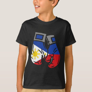 Boxinghandsken med Flagga Filippinerna T Shirt