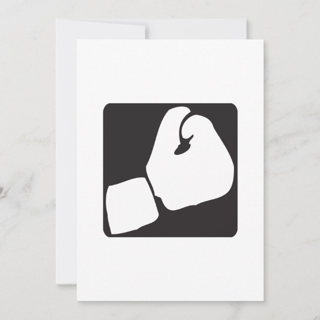 Boxingspel Inbjudningar (Framsida)