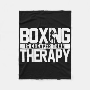 Boxning är billigare än terapi Kickboxning Citat S Fleecefilt