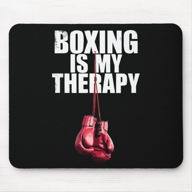 Boxning är min terapi Citat Boxning Kickboxning Bo Musmatta (Framsidan)