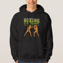 boxning är min terapi hoodie