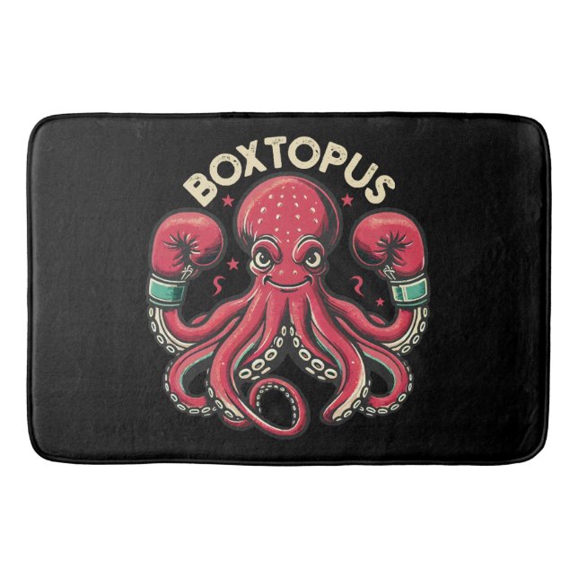 Boxning Bläckfisk - Boxtopus Badrumsmatta (Framsidan)