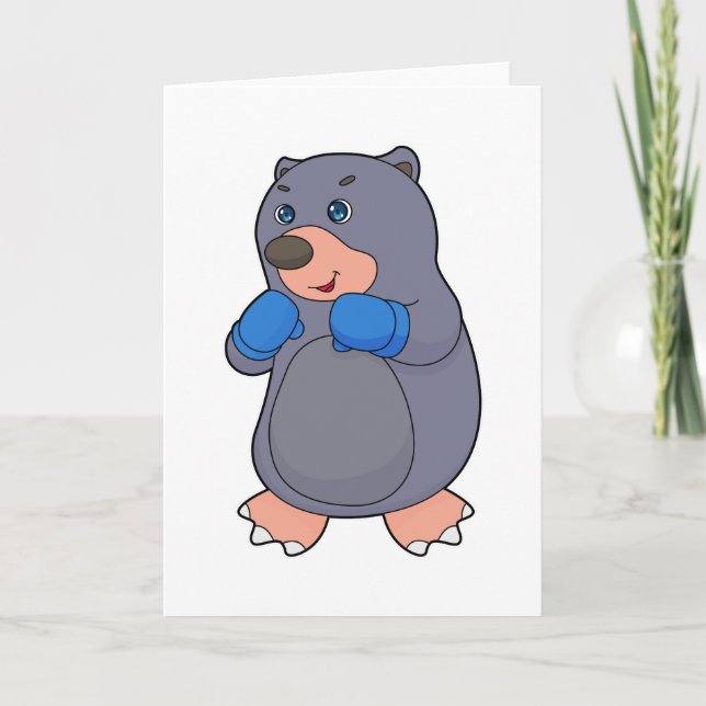 Boxning Boxare Boxnings handskar Kort (Framsida)