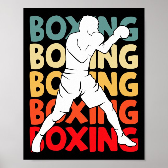 Boxning Boxare Pojkar Män Barn 1  Poster (Framsidan)