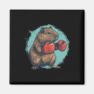 Boxning Capybyra Älskare Boxnings Handskor Kickbox Magnet