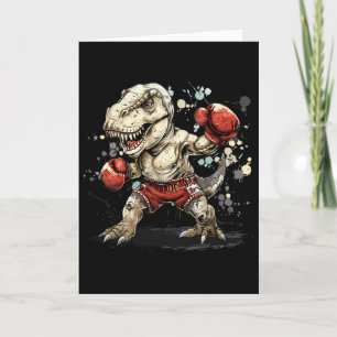 Boxning Dinosaur Boxare T-rex Kickboxning Dino Box Kort