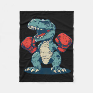 Boxning Dinosaurie Boxare Dino Kickboxning T-rex B Fleecefilt