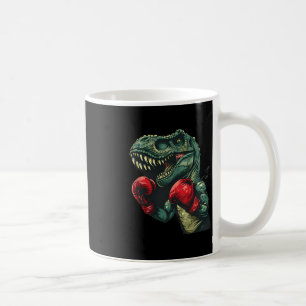 Boxning Dinosaurie Boxare Dino Kickboxning T-rex B Kaffemugg