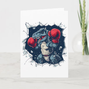 Boxning Dinosaurie Boxare T-rex Kickboxning Dino B Kort