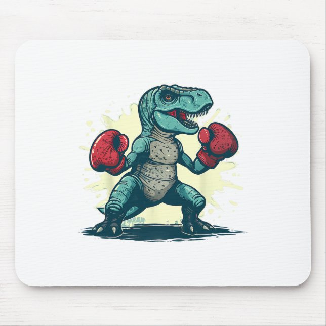 Boxning Dinosaurie Boxare T-rex Kickboxning Dino B Musmatta (Framsidan)