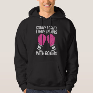 Boxning för män kvinnor boxare sparringmatch hoodie