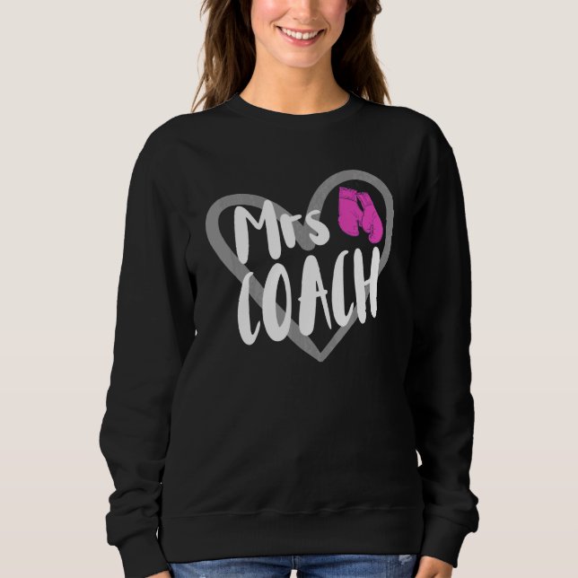 Boxning fru tränare fru t shirt (Framsida)