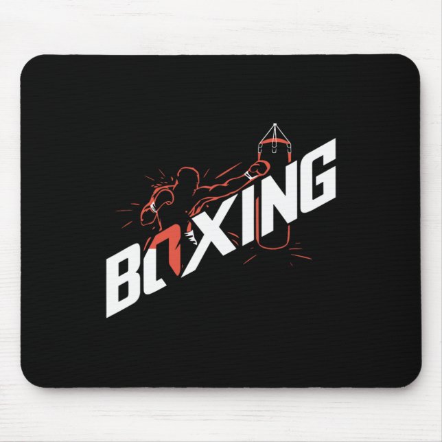 Boxning G Boxning Kickboxning Boxning Älskare Boxa Musmatta (Framsidan)