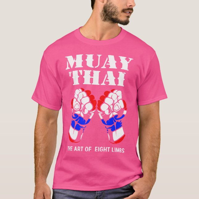 Boxning Hand Kickboxning Konsten att 8 lemmar Muay T Shirt (Framsida)